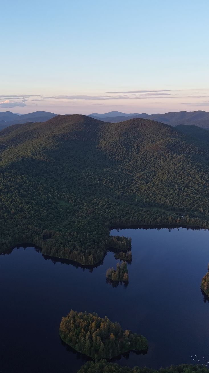 The lake at dusk